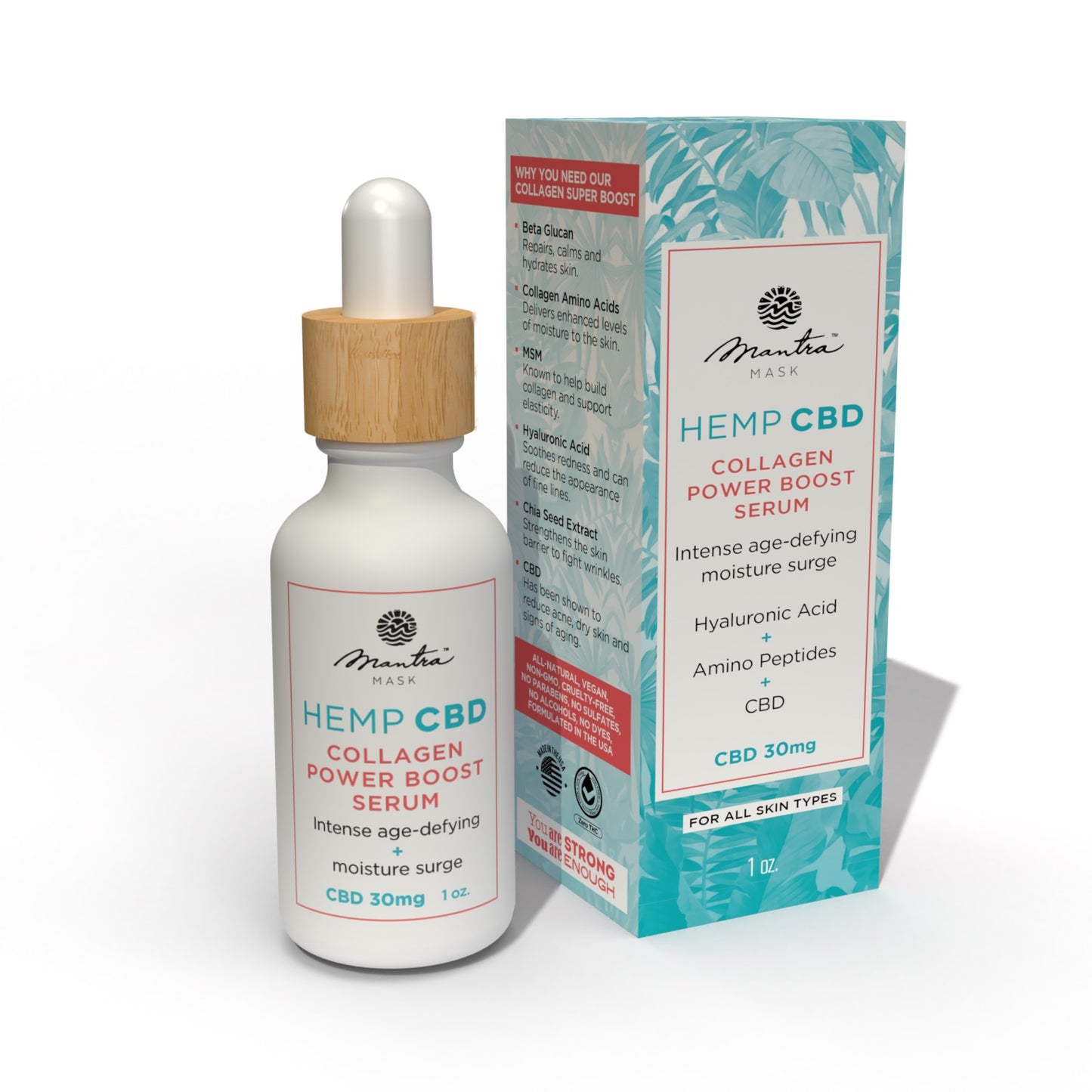 MANTRA MASK CBD Collagen Power Boost Serum