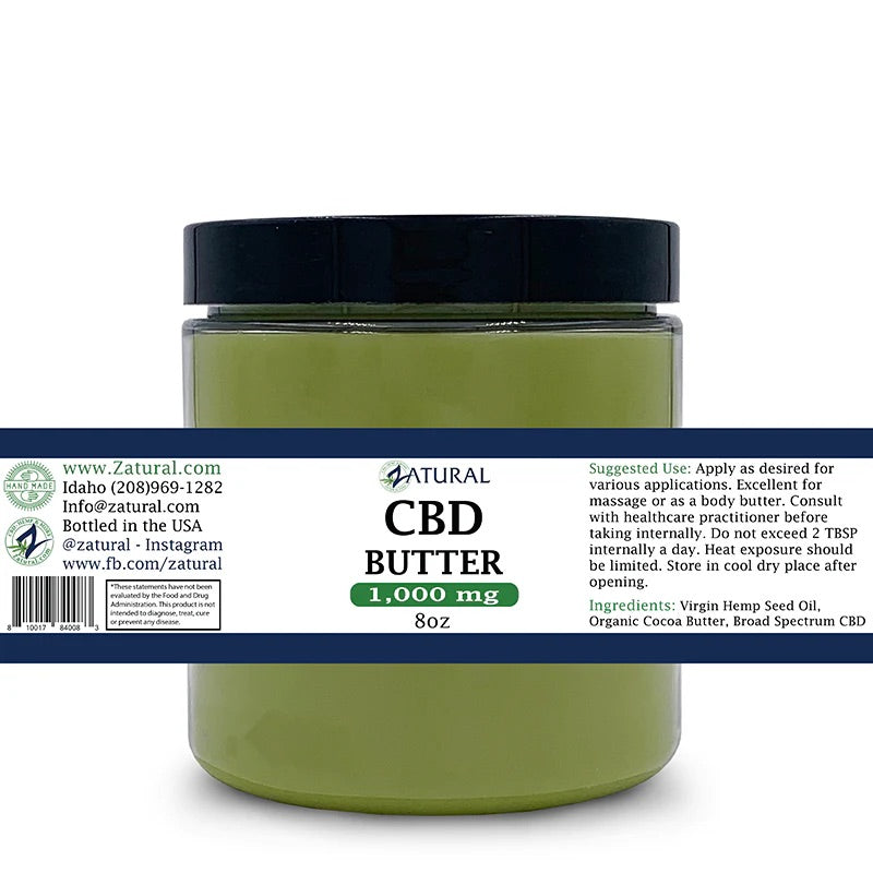 ZATURAL CBD Butter: Organic Cocoa and Hemp