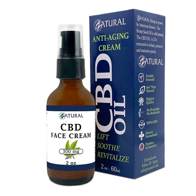 ZATURAL CBD Face Cream / Anti-Aging Skin Care