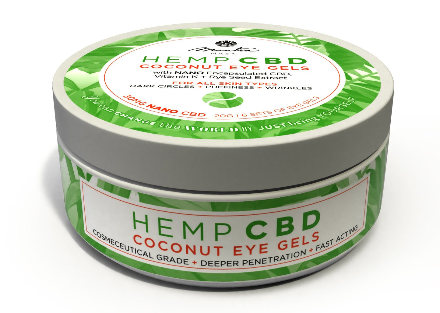 MANTRA MASK Hemp CBD Coconut Eye Gels