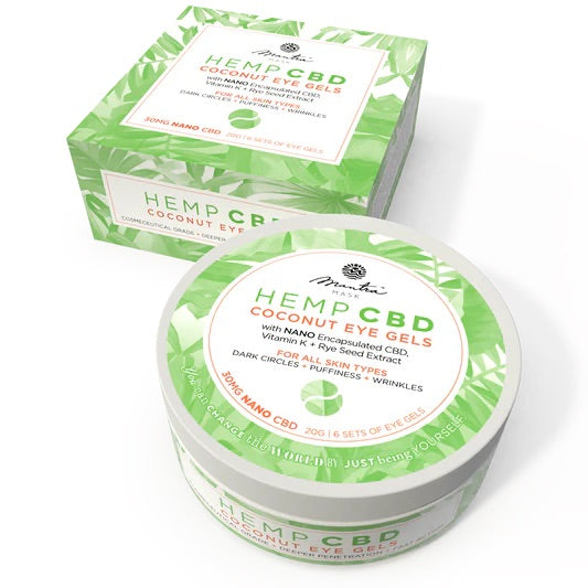 MANTRA MASK Hemp CBD Coconut Eye Gels