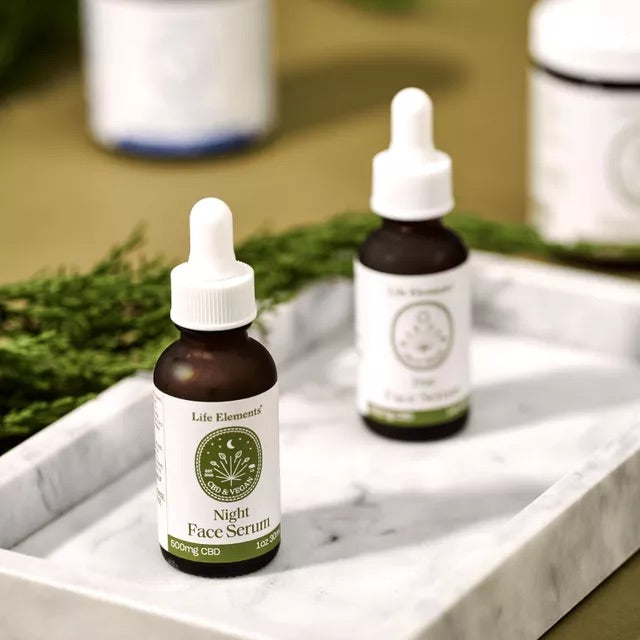 LIFE ELEMENTS CBD Night Face Serum